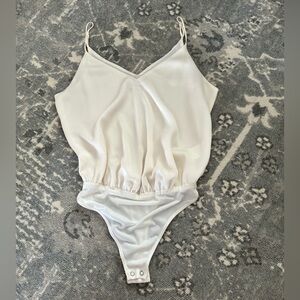 Brand New Express satin bodysuit